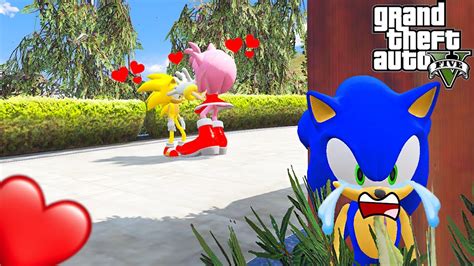 Sonic Espionou Sua Namorada Beijando O Super Sonic No Gta Youtube