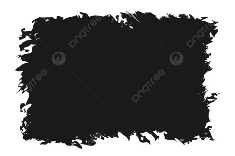 Pincel De Tinta De Banner De Grunge Negro De Vector Png Bandera Cepillo Textura Png Y Vector