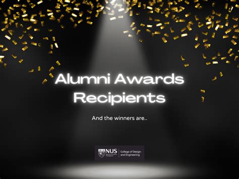 Alumni Awards College Of Design And Engineering