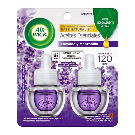 Air Wick Aromatizante De Ambiente El Ctrico Repuestos Lavanda Ml