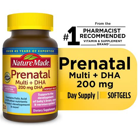 Pack Nature Made Prenatal Multi Dha Softgels Prenatal