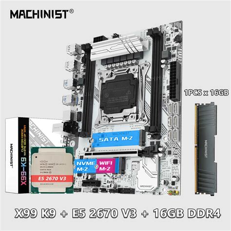 Machinist X99 LGA 2011 3 Gaming Motherboard Set Kit With Xeon E5 2670 ...