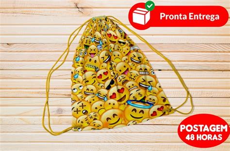 Mochilinha Emoji Pronta Entrega Produtos Personalizados No Elo7