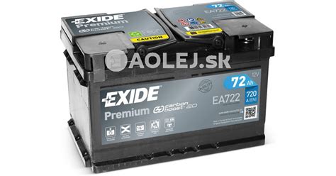 Exide Premium V Ah A Ea Aolej Sk Oleje Maziv Filtre A