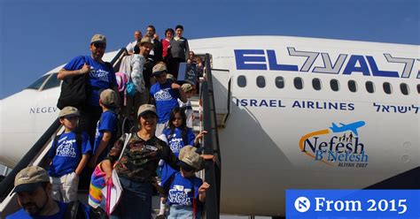 Watch Live More Than 200 North American Jews Arrive In Israel On