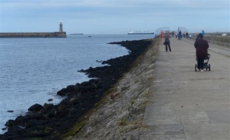 Piers At The Mouth Of The River Tyne © Mat Fascione Geograph Britain