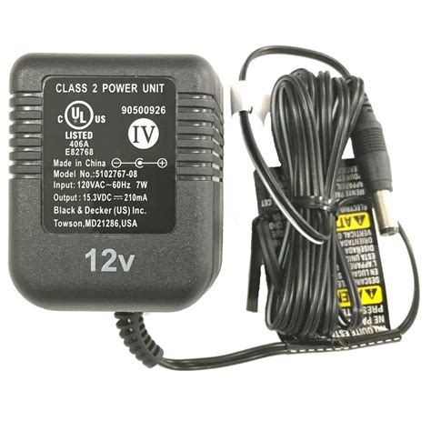 Black And Decker 12V Battery Charger