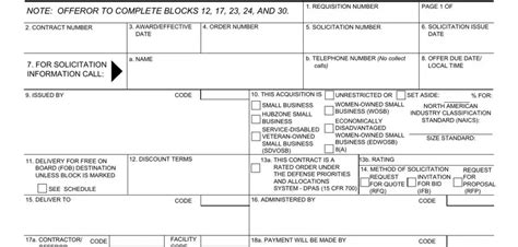 Standard Form 1449 ≡ Fill Out Printable Pdf Forms Online