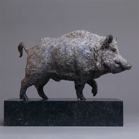 Bronze Wild Boar Sculpture - onlyartsculpture.com