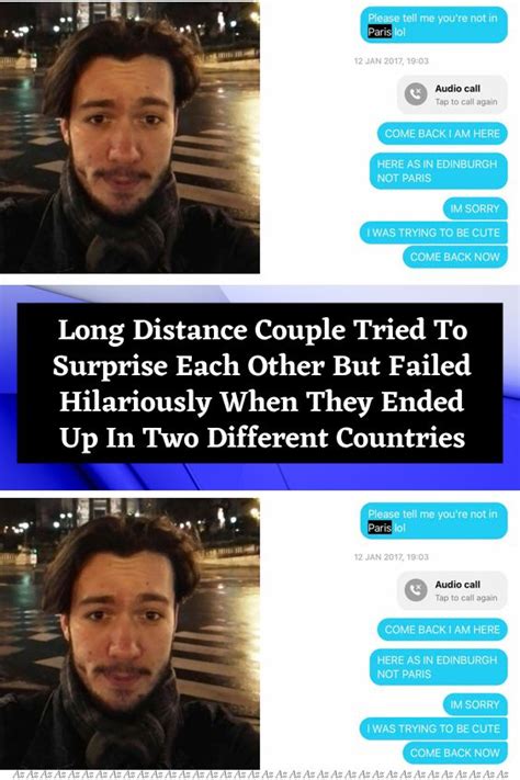 Long Distance Couple Tried To Surprise Each Other But Failed