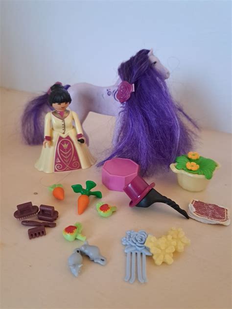 Playmobil Cheval à coiffer et princesse asiatique Playmobil Beebs