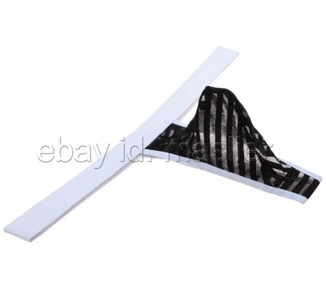 Mesh Transparent Striated Men Sexy Thongs Bikini G Strings Underwear Underpants EBay