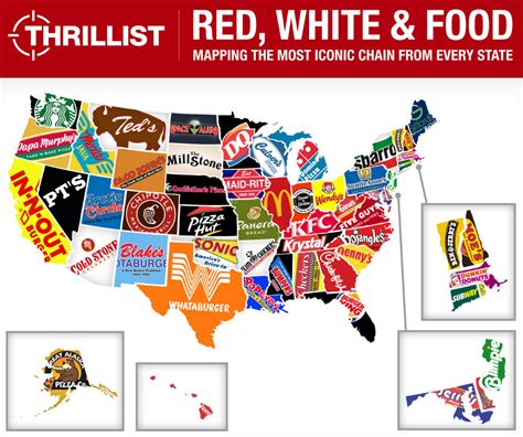 A Map Of The Most Iconic Fast Food Chain In Each Maps On The Web