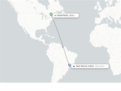 Direct Non Stop Flights From Montreal To Sao Paulo Schedules