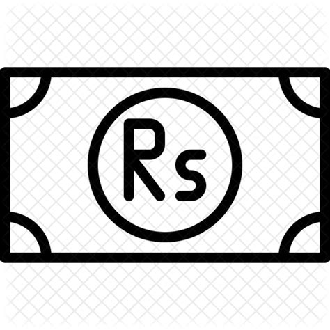 Sri Lankan Rupee Currency Icon Download In Line Style