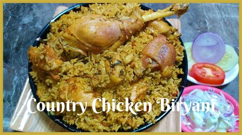 Country Chicken Biryani Recipe In Tamil Nattu Koli Biryani Youtube