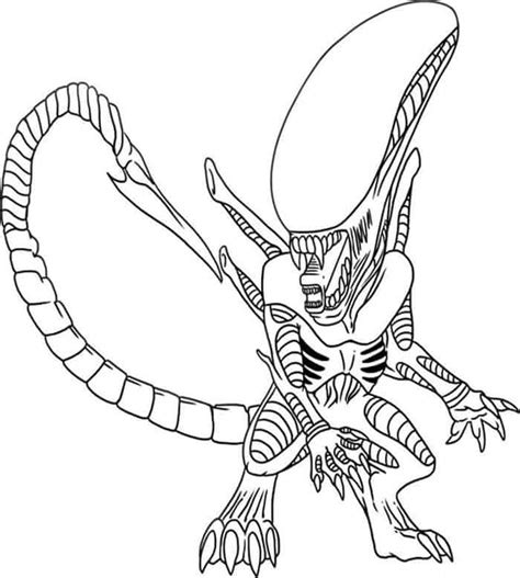 Alien Vs Predator Coloring Pages from Alien Coloring Pages. The pages ...