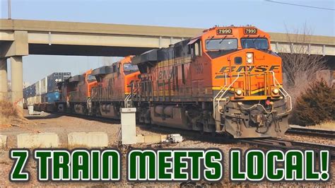 4K BNSF Z TRAIN COMES IN HOT AND CROSSES SWITCHES TRACKS YouTube