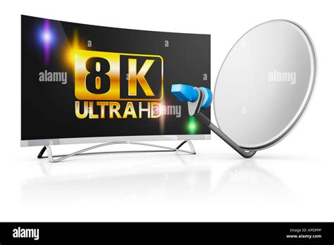 TV and a satellite dish Stock Photo - Alamy