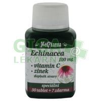 MedPharma Echinacea 100mg vit C zinek 37 tablet GigaLékárna cz