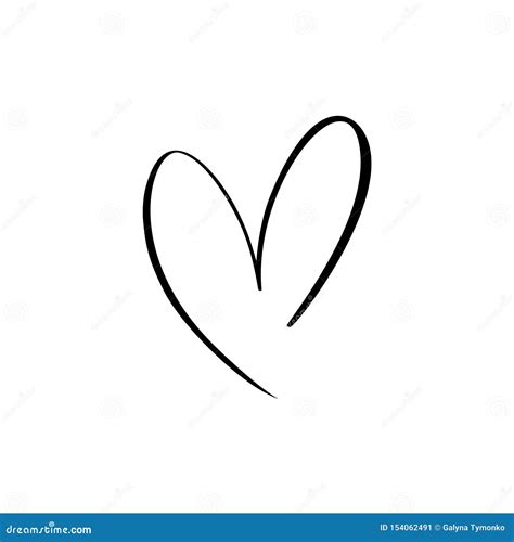 Vector Heart Sign. Icon on White Background. Illustration Romantic ...