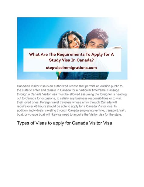 How To Apply For Canada Visitor Visa From India By Stepwise Immigration