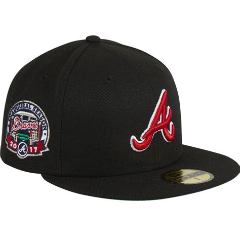 New Era Atlanta Braves Black Dome 59fifty Fitted Hat