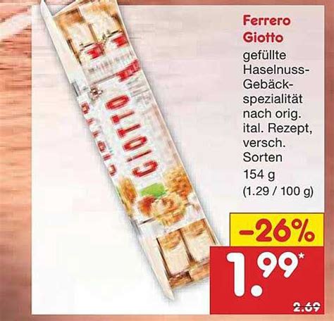 Ferrero Giotto Angebot Bei Netto Marken Discount 1Prospekte De