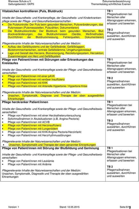 Schriftliches Examen Krankenpflege Beispiel Einfaches Schreiben