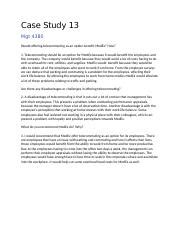 CaseStudy13 Docx Case Study 13 Mgt 4380 Would Offering Telecommuting