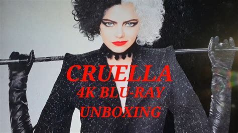 CRUELLA 4K ULTRA HD BLU RAY UNBOXING MENU YouTube