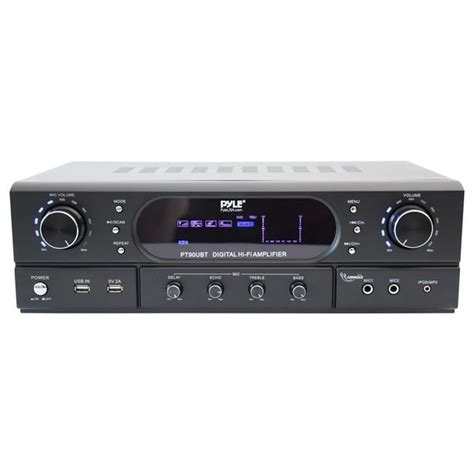 Home Theater Wireless BT Streaming Receiver Amplifier- 2x90Watts Home Audio Power Amplifier MP3 ...