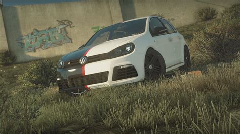 Volkswagen Golf Mk6 Livery Blackwhite Gta5