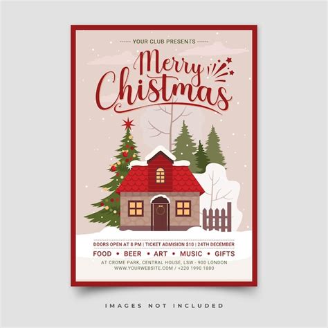 Premium Psd Merry Christmas Poster Template