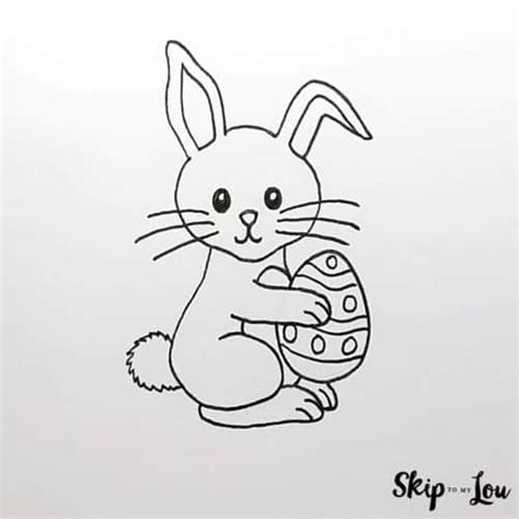 How To Draw The Easter Bunny An Easy Guide Skip To My Lou