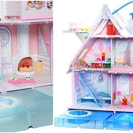 Lol Surprise Winter Disco Chalet Wooden Doll House With Exclusive