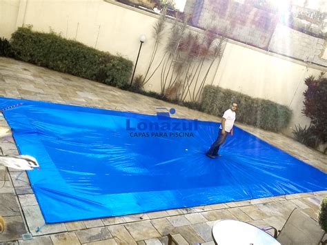 Lona Azul Para Piscina 4 5x4 5 Pvc Vinil 500 Micras Lonazul Capas