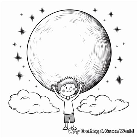 Full Moon Coloring Pages Free And Printable