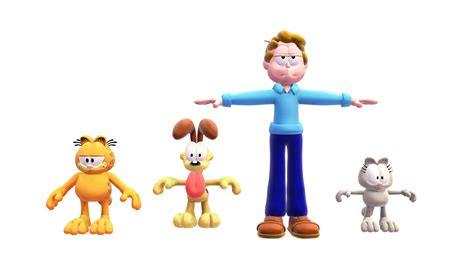 Garfield Characters in MMD by TheThomasTrainzUser on DeviantArt