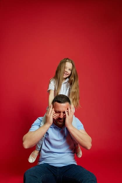 Premium Photo Fatherdaughter Fun Time Father Enjoying Playful Moments With His Daughter