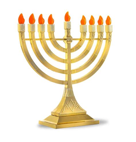 Classic Led Menorah - Gold - Walmart.com - Walmart.com