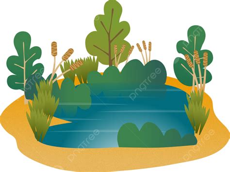 Small Lake Pond Lake Water Png And Vector With Transparent