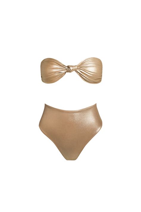 Sara Cristina Marina Bikini With High In Gold ModeSens