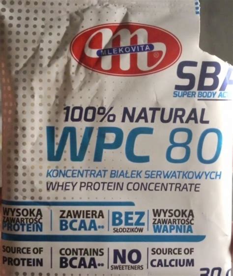 100 Natural WPC 80 koncentrat białek serwatkowych Mlekovita kalorie