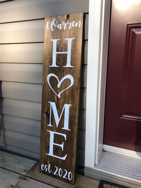 Home Outdoor Wood Sign Welcome Sign Home Sweet Home Sign Customizable ...