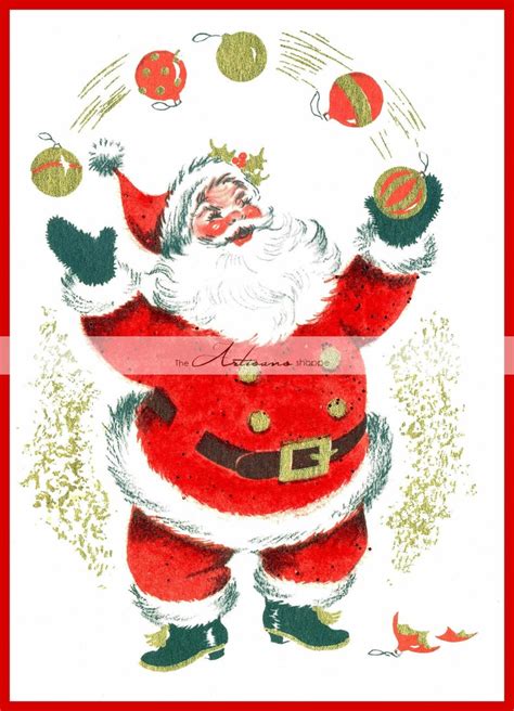 Printable Instant Download Juggling Santa Claus Christmas Etsy Australia