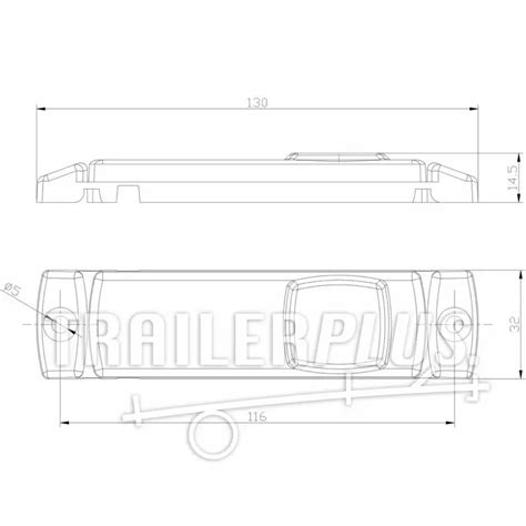 Fristom LED Markeerlicht Wit 12 36V 0 5m Kabel Trailerplus Nl