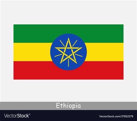 Ethiopia ethiopian national country flag banner Vector Image