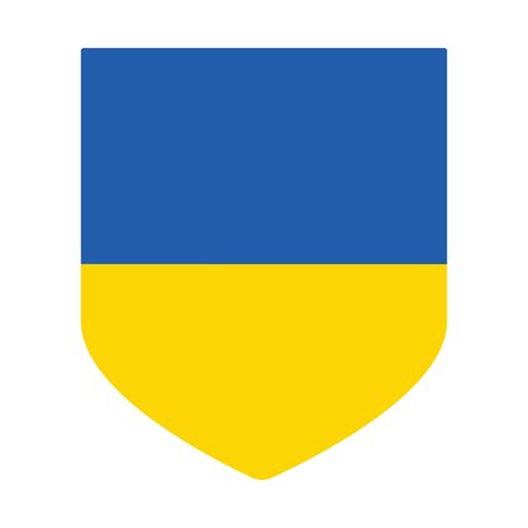 Ukraine flag in design shape 24113958 Vector Art at Vecteezy