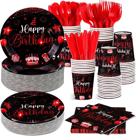 Amazon Vesici Pcs Happy Birthday Party Supplies Disposable